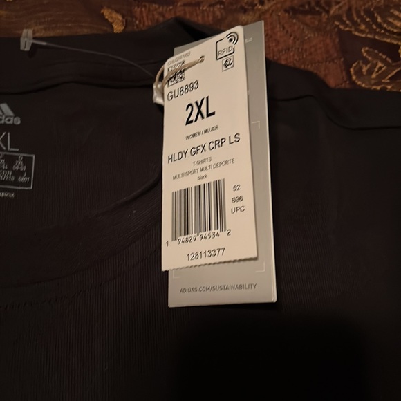 Adidas Three Stripes LS Crop - Picture 5 of 5